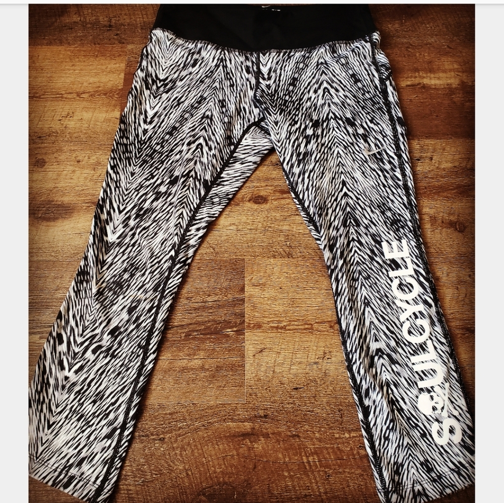 Size S. Nike x  Soul Cycle. Black/white leggings